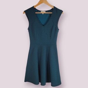 MONTEAU fit and flare skater polka dot dress